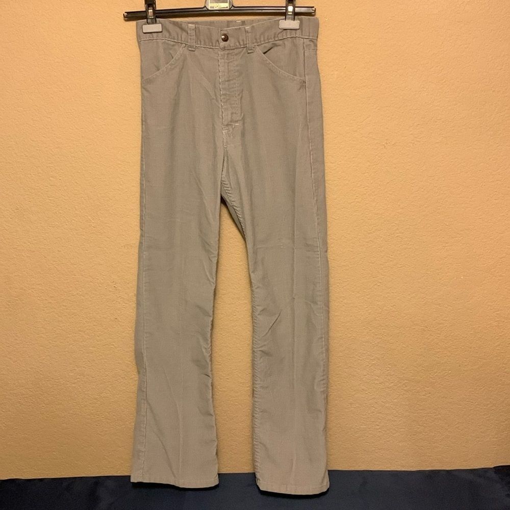 Vintage Sears Boys Corduroy Jeans Size 29x29 Gray